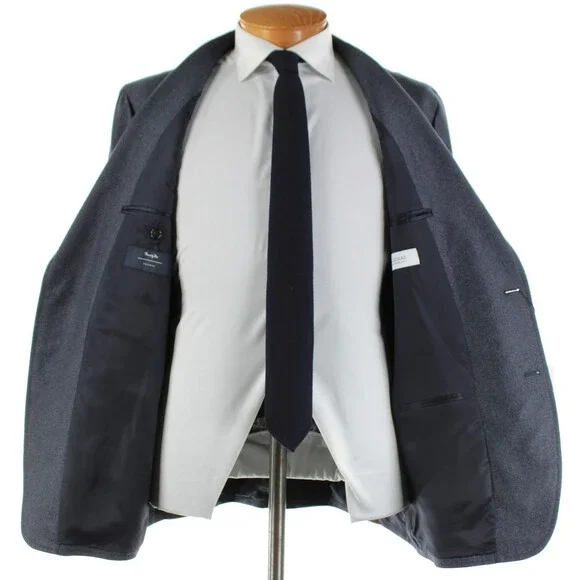 Cardinal of Canada NWT Wool Sport Coat Size 46R US In Blue & Gray Melange